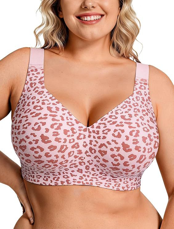 Minimizer Bra Women - บราไร้สายสำหรับสาวพลัสไซส์ บราเจลลี่แบบไร้ตะเข็บ รองรับเต้าเต็มรูปแบบ ไม่มีโครงเสริม ยกกระชับทรง ใส่สบายสำหรับทุกวัน
