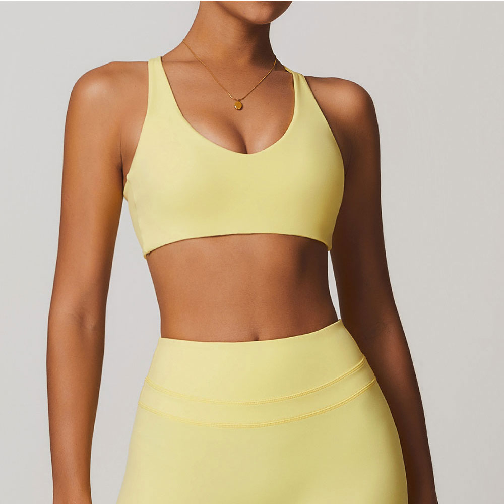 Minimizer Bra Women - Juren สปอร์ตบราสปอร์ตบราแบบมีสายคล้องคอสำหรับเล่นกีฬาบราออกกำลังกายเล่นยิมโยคะแบบเซ็กซี่บราดันทรง