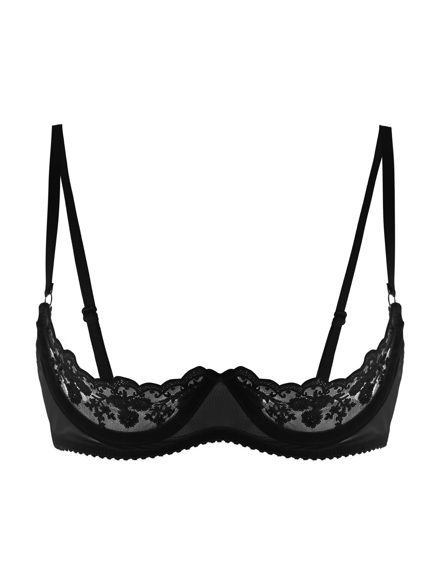 บราเซ็กซี่สำหรับผู้หญิง แบบเปิ - Sheer Mesh Bra บทวิจารณ์และราคา