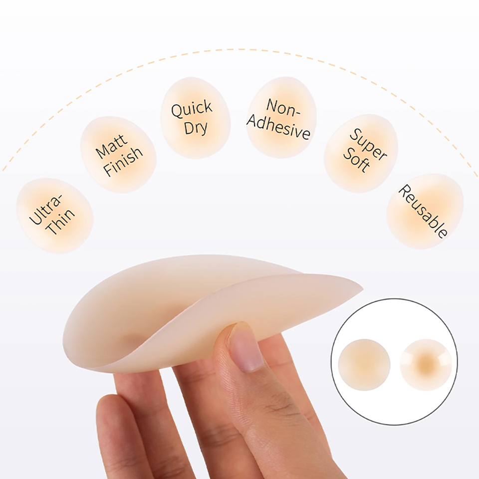 กาวปิดหัวนมแบบกันน้ำได้แผ่นซิล - Strapless Bra Adhesive บทวิจารณ์และราคา