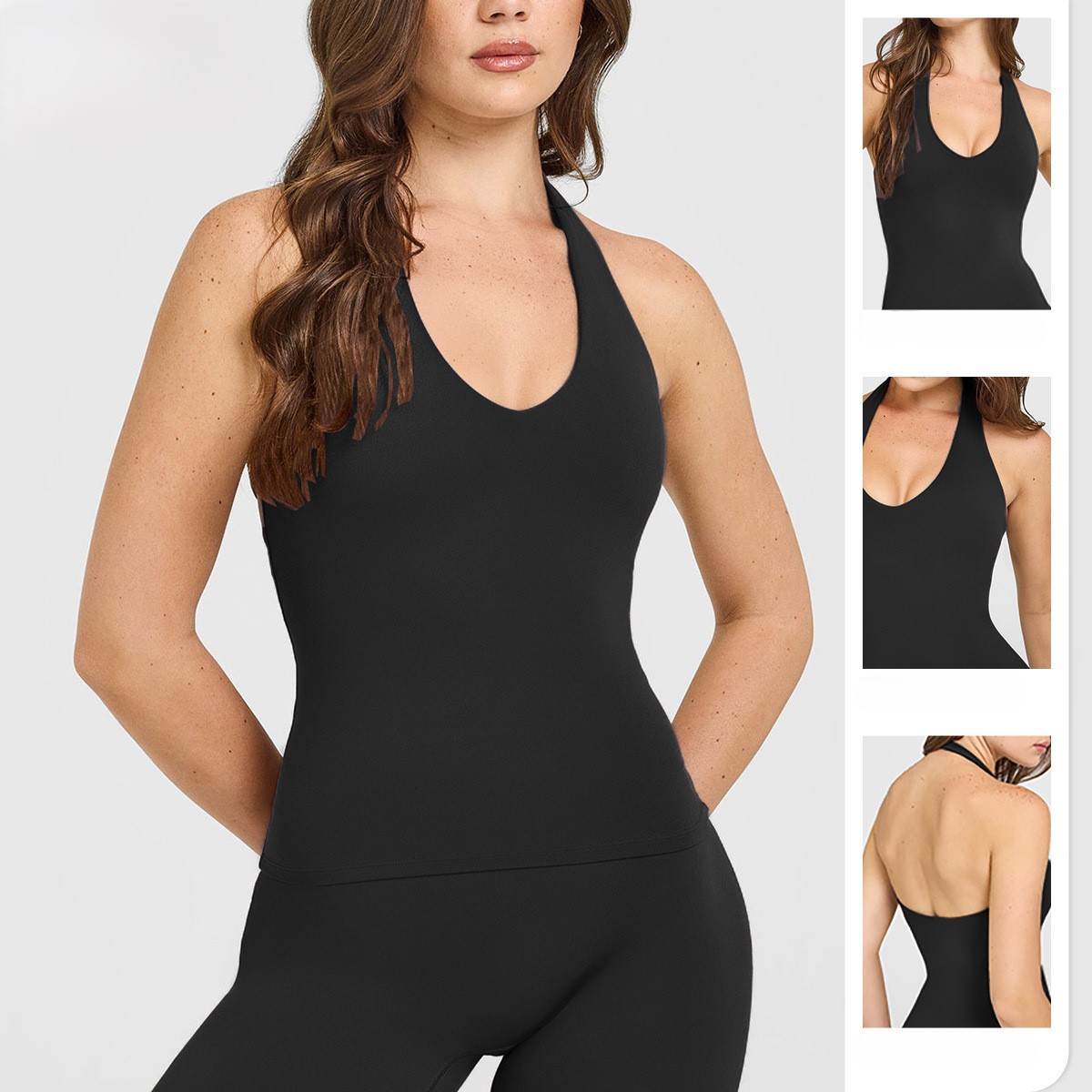 เสื้อชั้นในโยคะแบบผูกคอ ไร้โคร - Plunge Bra Push Up บทวิจารณ์และราคา