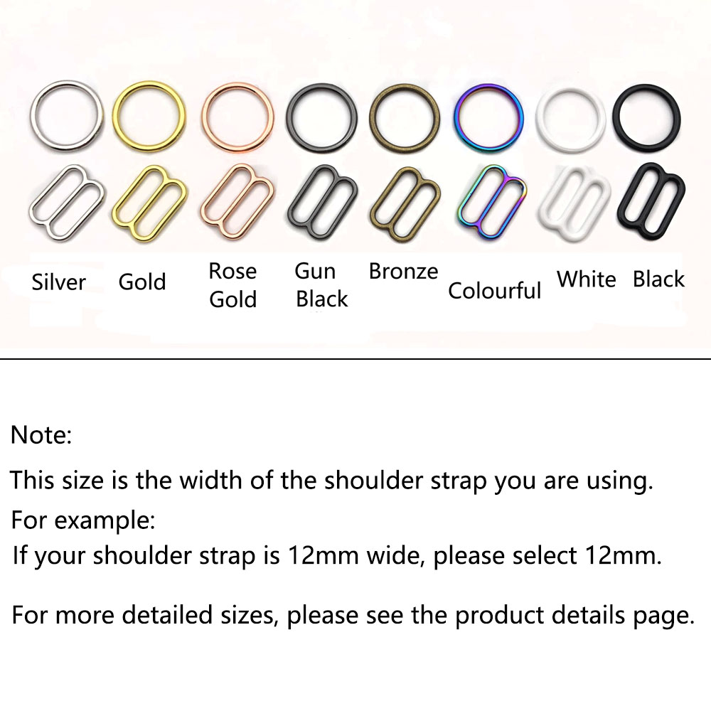 10 ชุด Bra แหวนและ Sliders ชุด - Nursing Bra Clip บทวิจารณ์และราคา