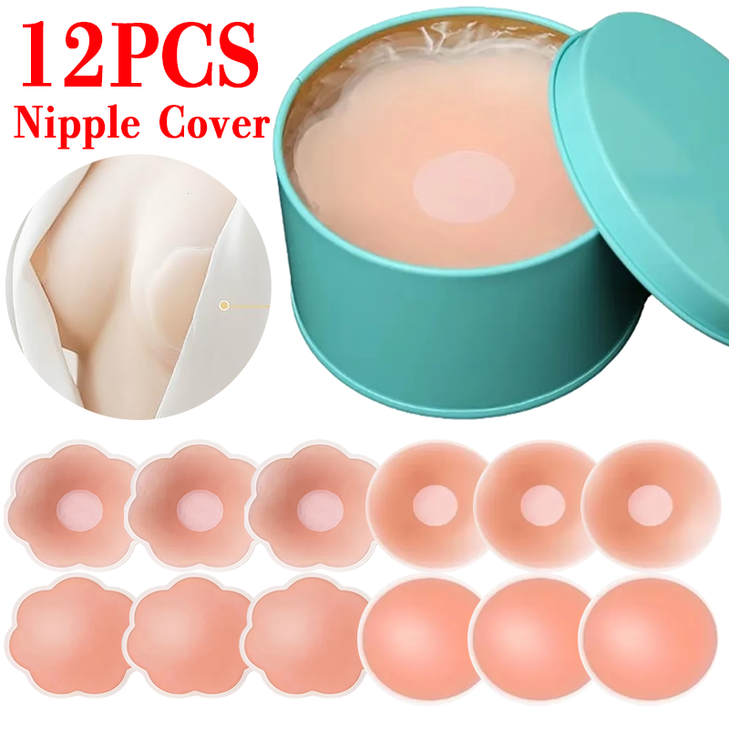 แผ่นปิดจุกนมซิลิโคนแบบแปะ 6/12 - Strapless Bra Adhesive บทวิจารณ์และราคา