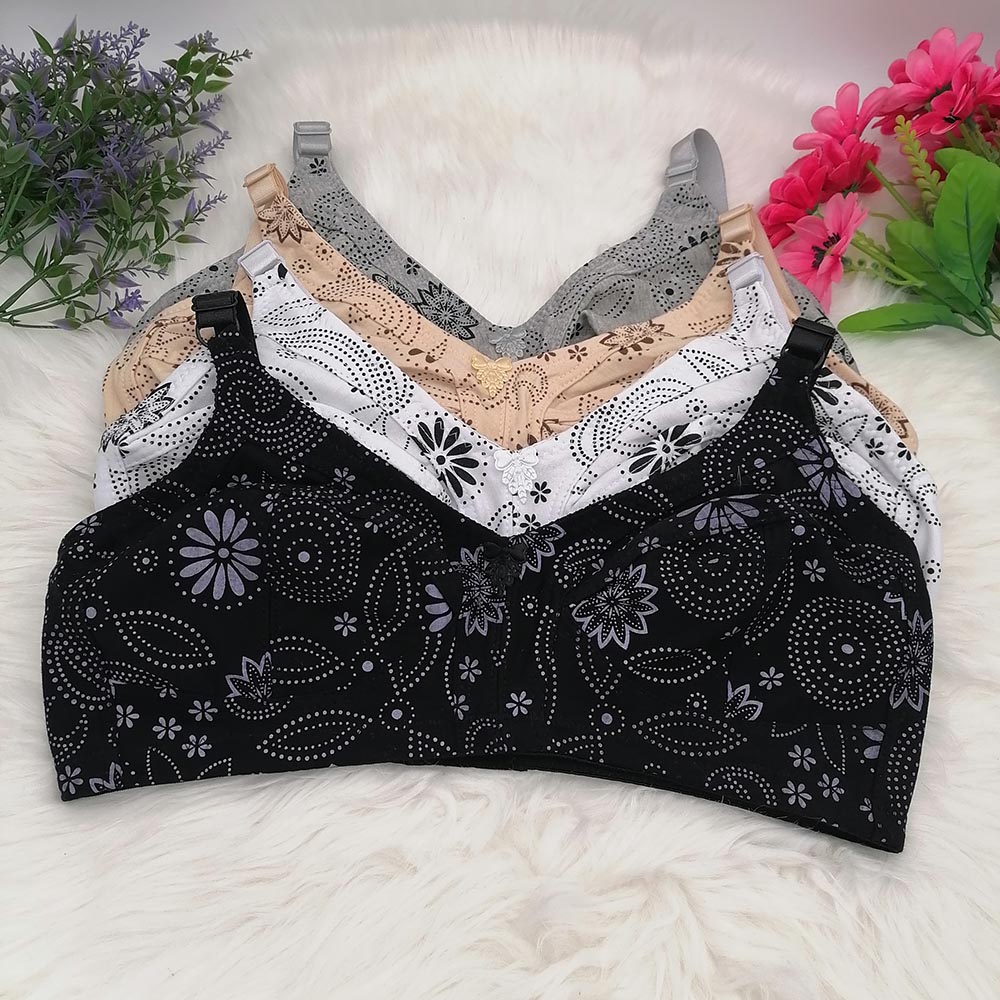 ผู้หญิงถ้วยใหญ่ไร้สาย Bra ผ้าฝ - Cotton Bra Everyday บทวิจารณ์และราคา